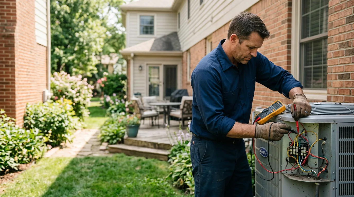 HVAC technician working near Covel, WV